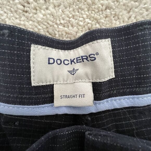 Dockers Men's 38x30 Black The‎ Best Pressed  Signature Khaki Flat Front NWT - Picture 5 of 6